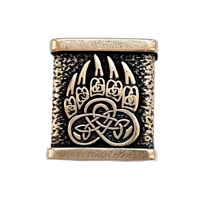 Бусина прямоугольная "Лапа Велеса" 22810