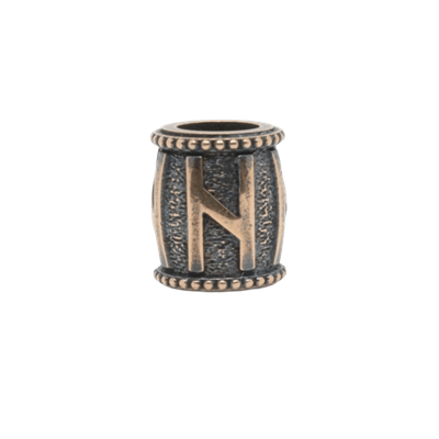 Бусина "Руна Хагалаз" 5.5 мм внутр 23326