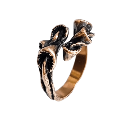 Кольцо с грибами разъёмное (18.5-21) 22444